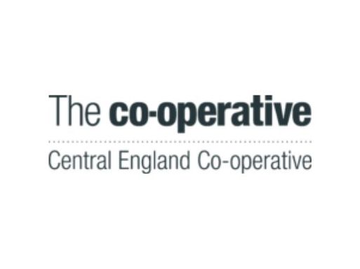 The Co-Operative Central England Co-operative logo, showing text that reads "The Co-Operative Central England Co-operative"