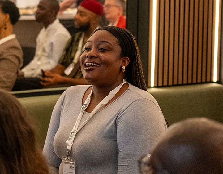 RSPH member asking a question at the 2025 Members Open Day