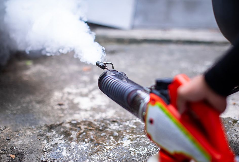 A pest controller using a fumigant